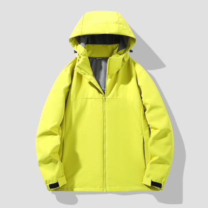 Outdoor Couple's Hardshell Jacket Single-Layer Hiking Coat