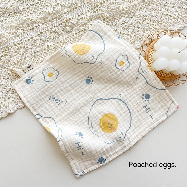 Baby Four-Layer Gauze Towel - Floral Print