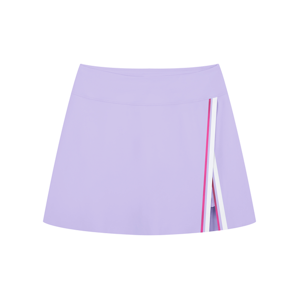 Waran Women’s A-Line Contrast Panel Slit Skirt