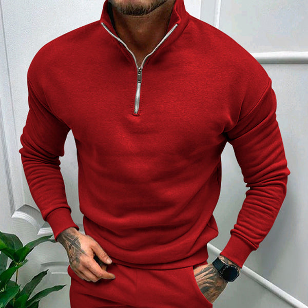 Men's Fleece-lined Long Sleeve sweatshirt