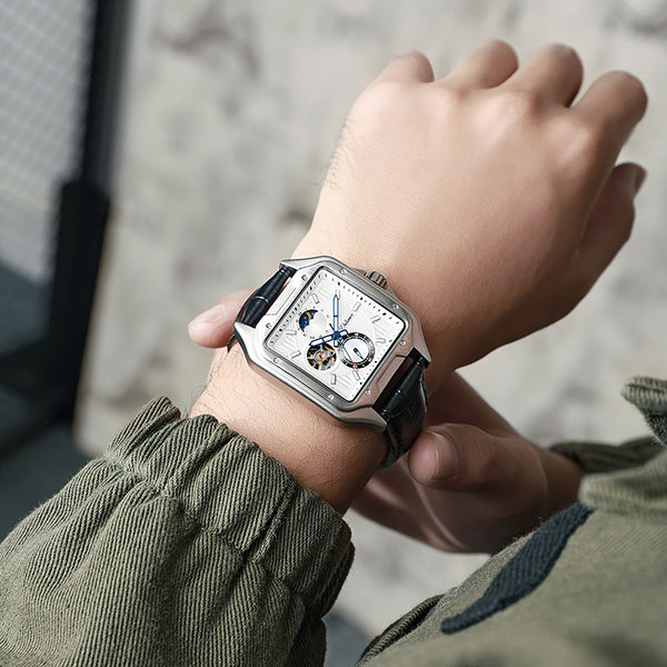 Men's Square Automatic Mechanical Watch