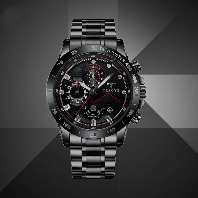 TRSOY Mens Waterproof Quartz Watch