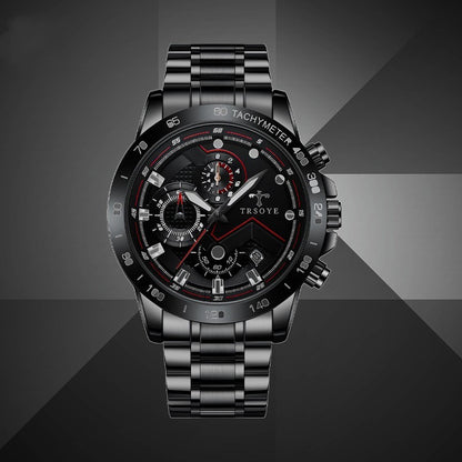TRSOY Mens Waterproof Quartz Watch
