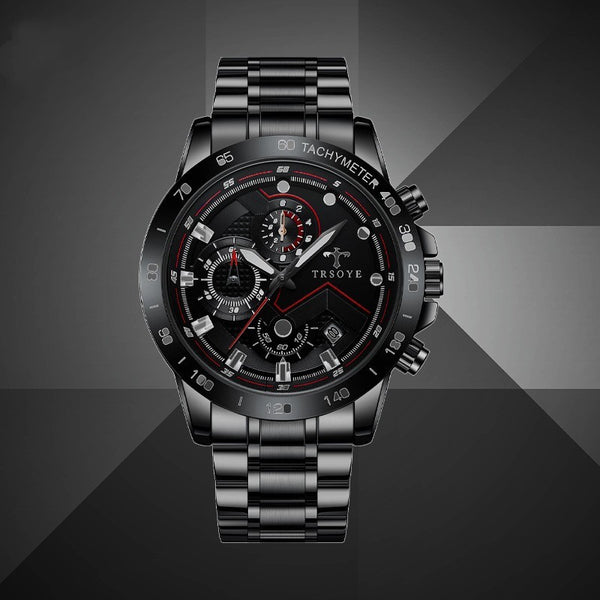 TRSOY Mens Waterproof Quartz Watch