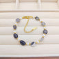 Fashion Cool Crystal Stone Pearl Bracelet