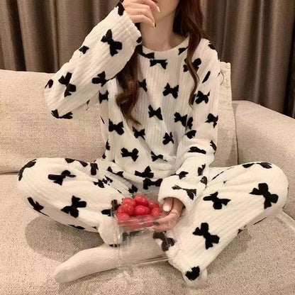 Autumn Winter Warm Pyjamas Sets