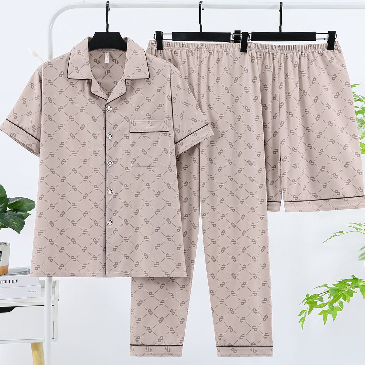 Men's Short-Sleeve & Shorts Set