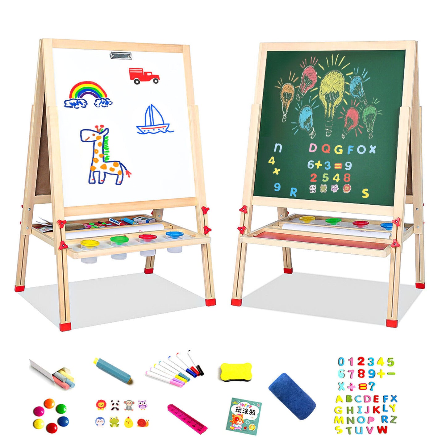 Wooden chalk Painting Board Writing School Board For Children 3-15 Years