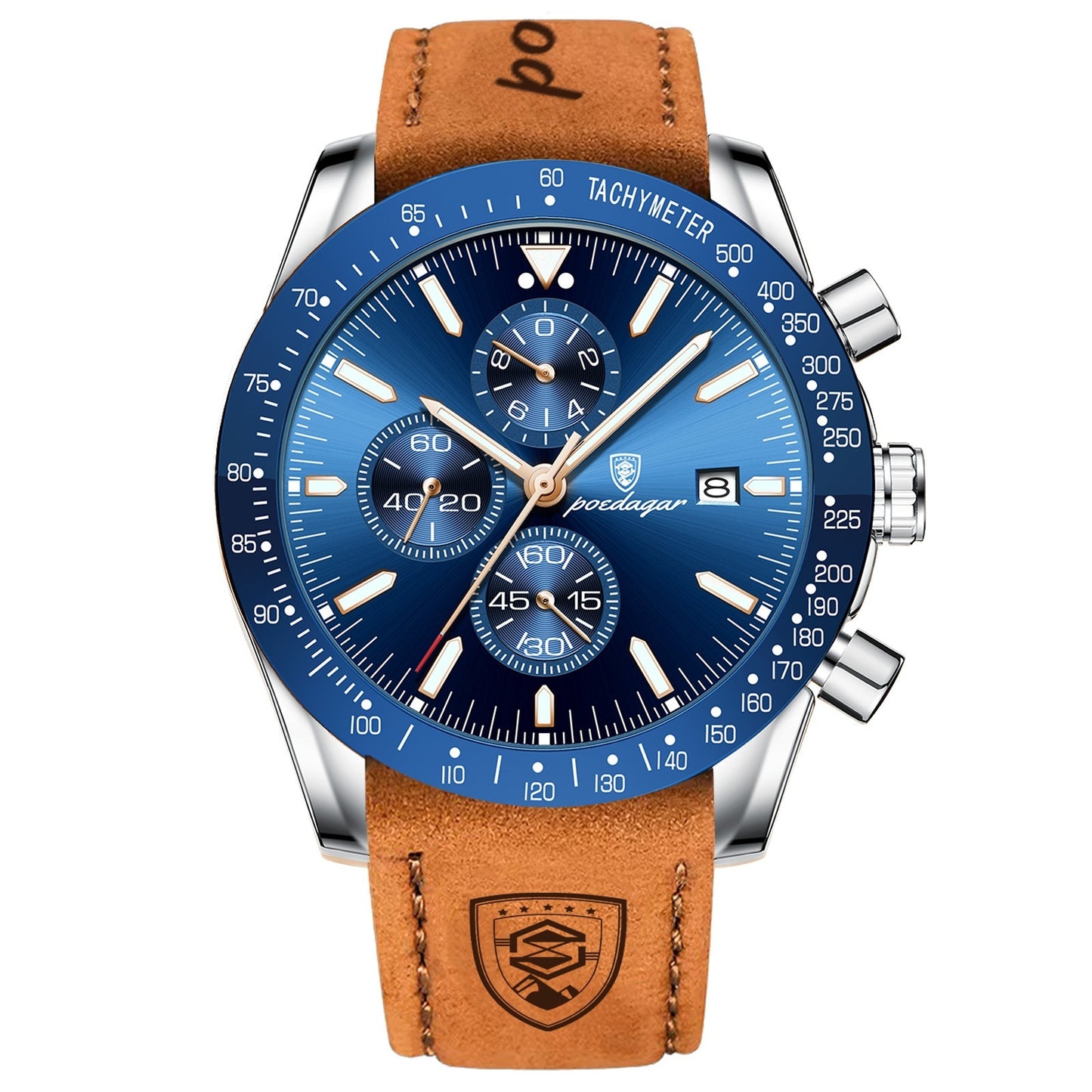 Poedagar Multifunctional Waterproof Luminous Men's Watch