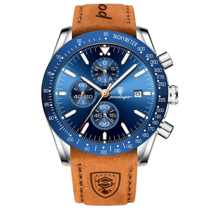 Poedagar Multifunctional Waterproof Luminous Men's Watch