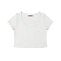 Women's Solid Color Slim Crop T-Shirt