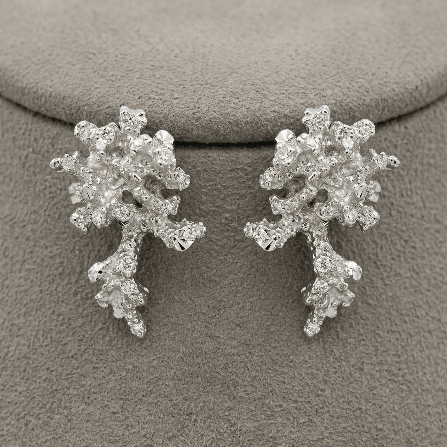 Dainty Saltwater Coral Stud Earrings - Gold or Silver