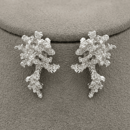 Dainty Saltwater Coral Stud Earrings - Gold or Silver