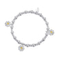 Daisy Crystal Beaded Stretch Bracelet Created with Zircondia® Crystals