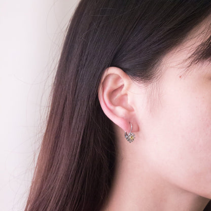 Daisy Crystal Drop Earrings Created with Zircondia® Crystals