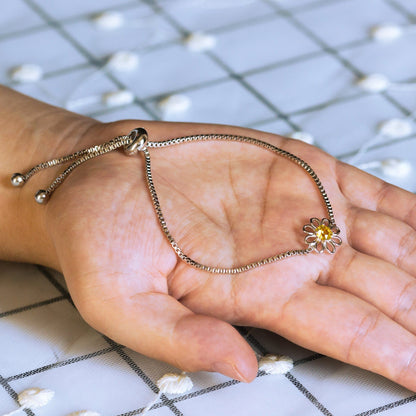 Daisy Crystal Friendship Bracelet Created with Zircondia® Crystals