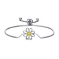 Daisy Crystal Friendship Bracelet Created with Zircondia® Crystals