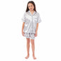 OLIVIA ROCCO Girls Satin Silk Short Pyjama Set Button Down Shirt And Loose Fitting Pants