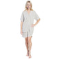 Ensemble de Pyjama Court Gris pour Femme Daisy Dreamer – Nuisette Super Douce – Haut Boutonné et Short à Poches