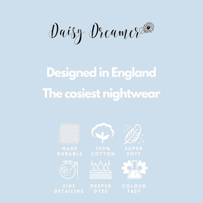 OLIVIA ROCCO Women's Pyjama Set T Shirt And Shorts Sausage Dog Print Soft Cotton Super Soft Cosy Home Loungewear