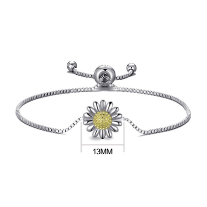 Daisy Friendship Bracelet Created with Zircondia® Crystals
