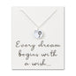 Dandelion Necklace with Quote Card