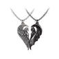 Couple Necklace Angel Demon Magnetic Gothic Set