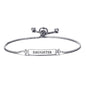 Daughter ID Friendship Bracelet Created with Zircondia® Crystals