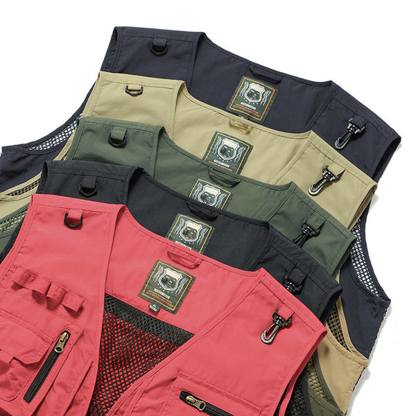 Mesh Cargo Sleeveless Jacket Tool Vest