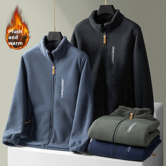 Polar fleece Double-sided shell jacket
