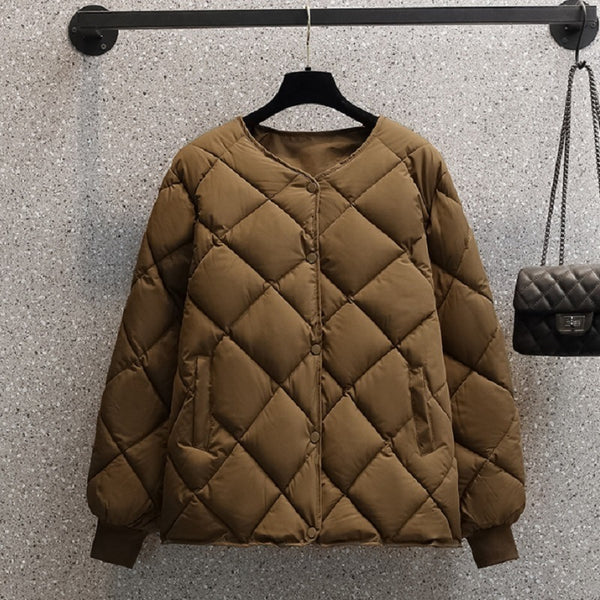 Doudoune Courte Femme Hiver Style Coréen Légère