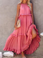 Womens Halter Neck Long Dresses
