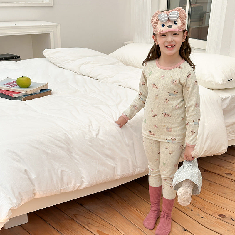 Children's Cartoon Fleece Pyjamas