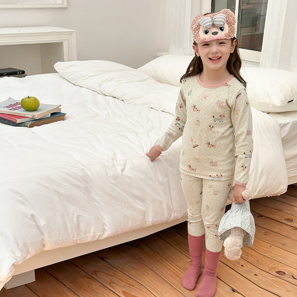 Children's Cartoon Fleece Pyjamas