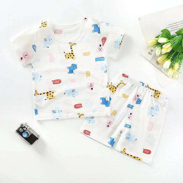 Children's Short Sleeve Suit Cotton