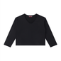 Women's Raw Hem Long Sleeve T-Shirt 310GSM