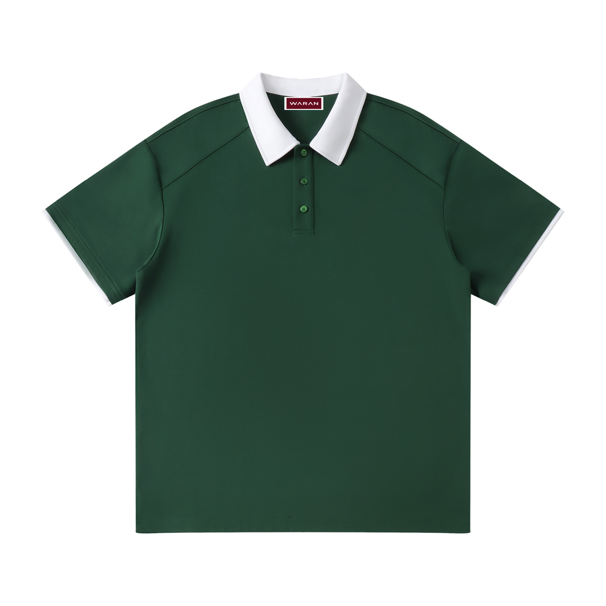 Waran Contrast Collar Raglan Polo Shirt