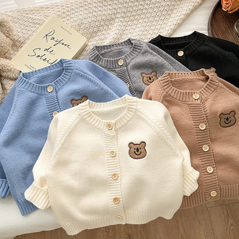 Babies Long Sleeve Knitted Cardigan