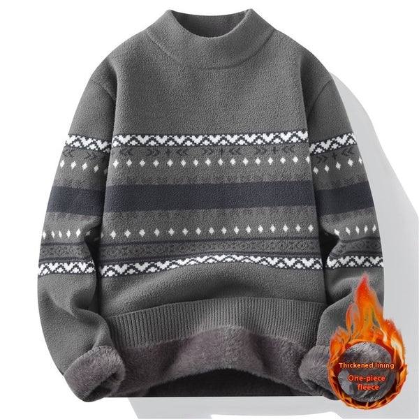 Pull en velours une pièce pour homme hiver