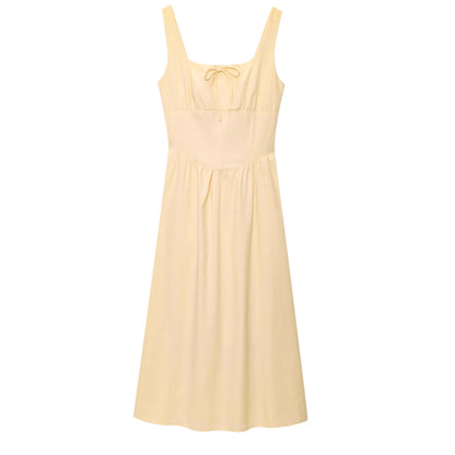 Robe bustier cintrée avec nœud papillon pour femme