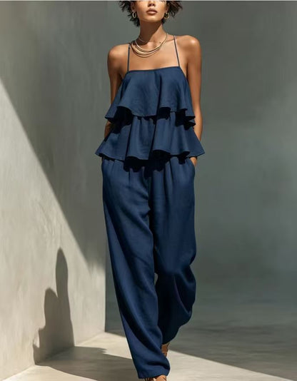 Women's Camisole And Casual Pants Set