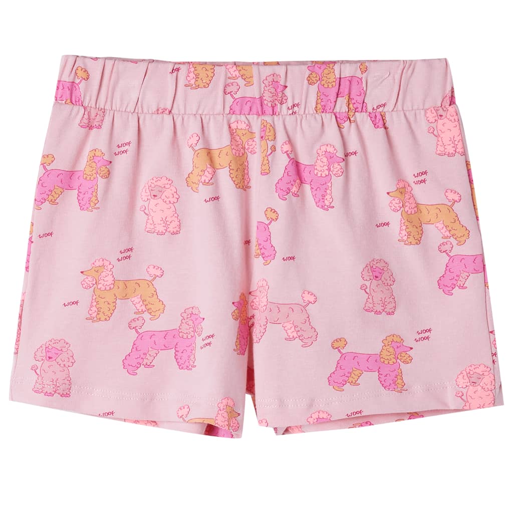 Children's Short-Sleeve Pyjamas — Light Pink