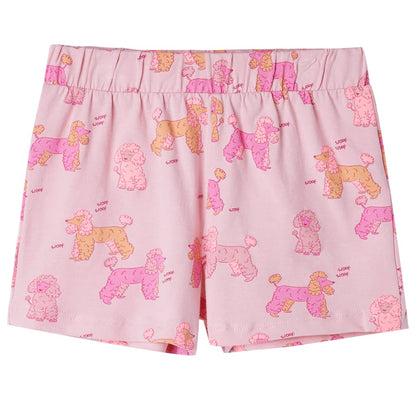 Children's Short-Sleeve Pyjamas — Light Pink
