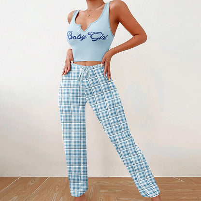 Women’s 2-Piece Plaid Pajama Set