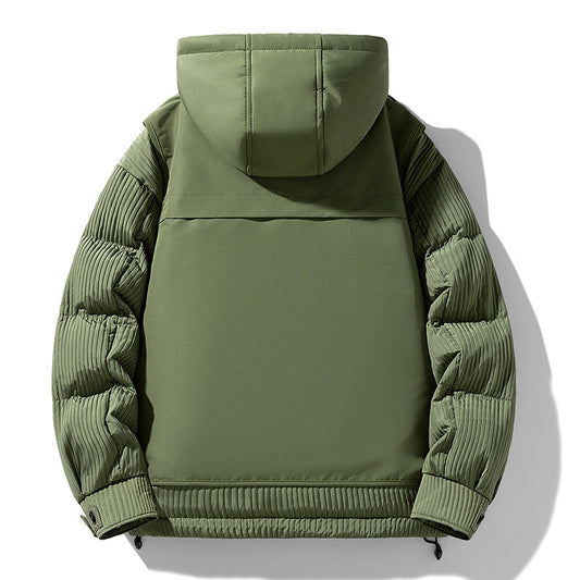 Down feather Hooded jacket