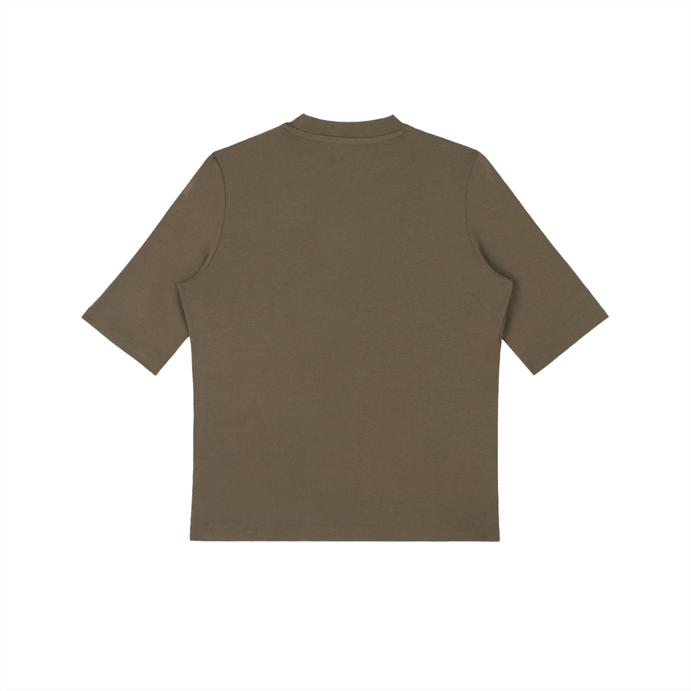 Womens Mock Neck Short Sleeve T-Shirt