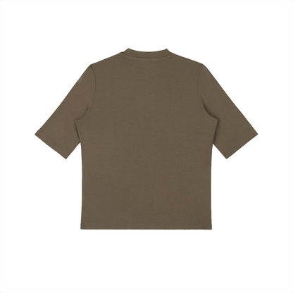 Womens Mock Neck Short Sleeve T-Shirt