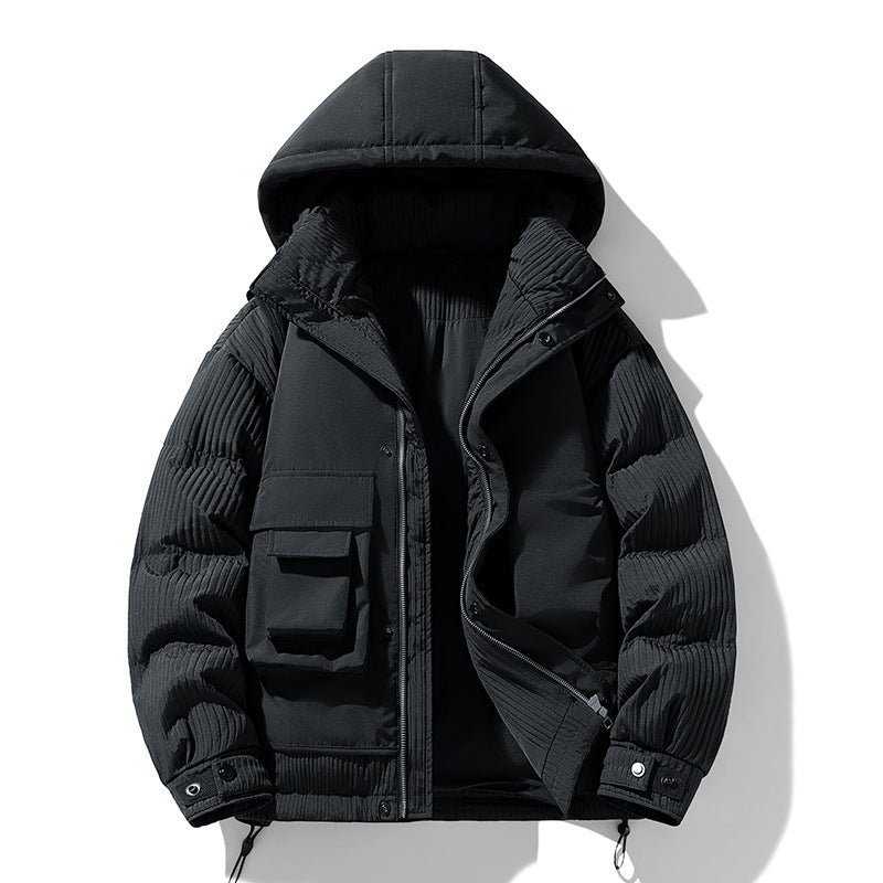 Down feather Hooded jacket