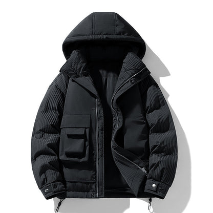 Down feather Hooded jacket
