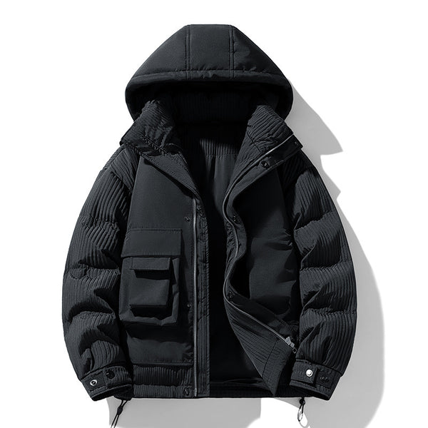 Down feather Hooded jacket